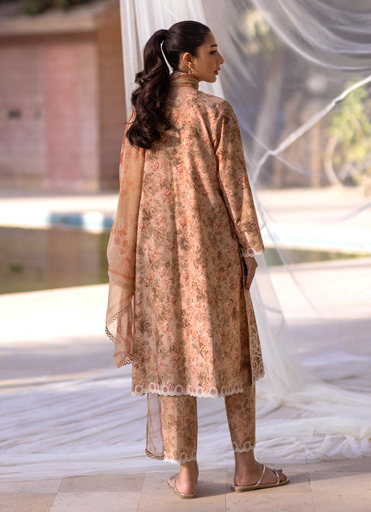 3 PC Embroidered Printed Suit