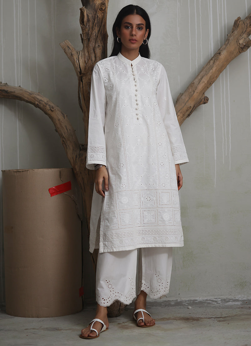 Chikankari Embroidered Kurta