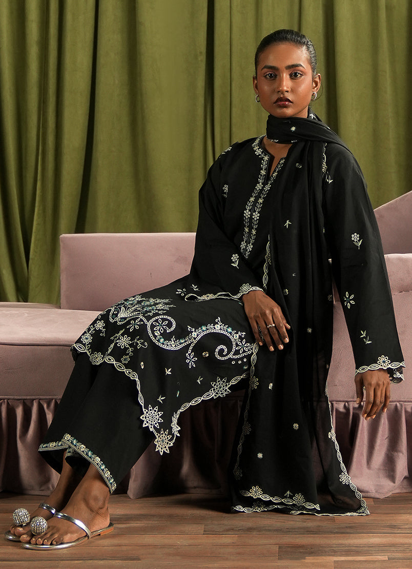3 PC Embroidered Suit