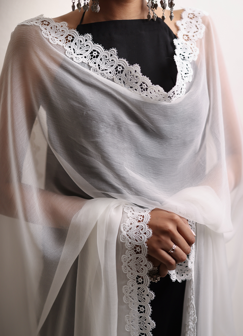 Appliqué Lace Dupatta