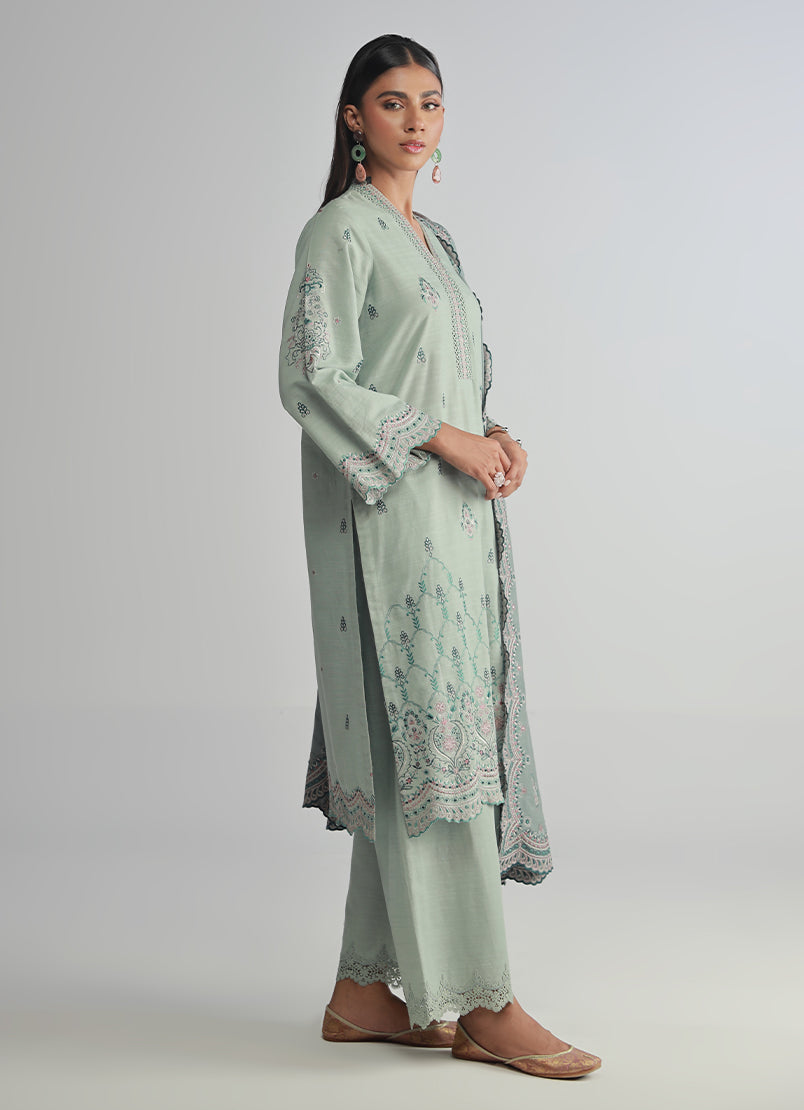 3 PC Embroidered Suit