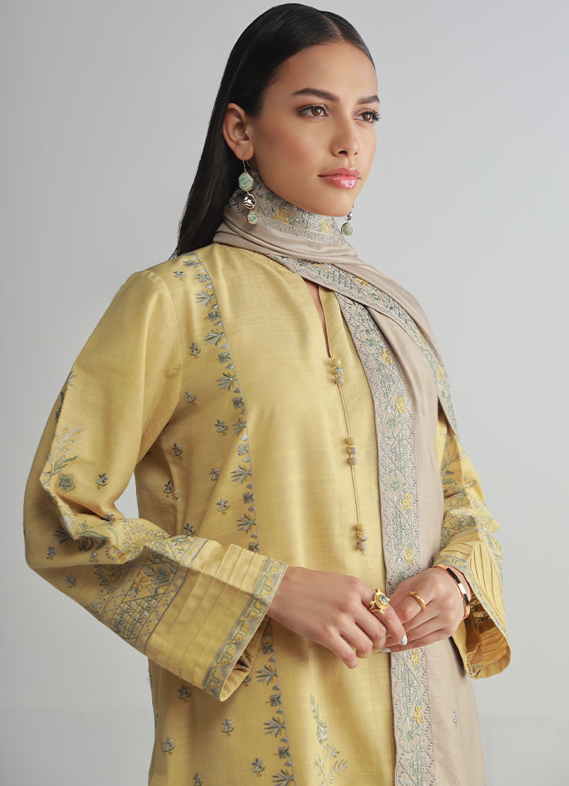 3 PC Embroidered Suit