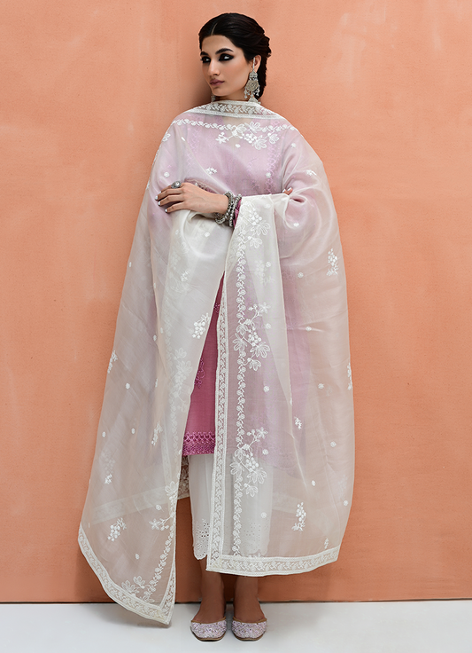 Organza Embroidered Dupatta