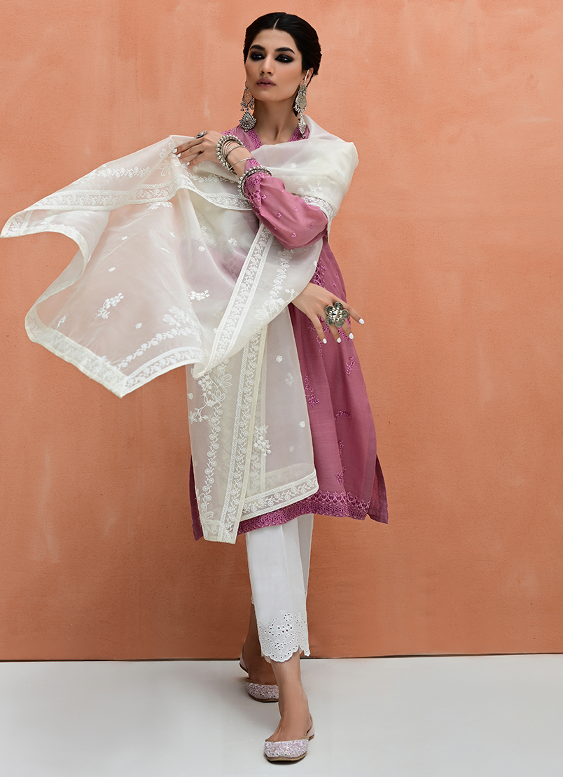 Organza Embroidered Dupatta