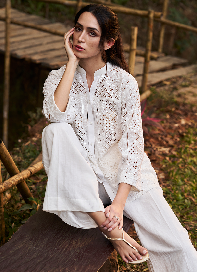 chikan-embroidered-top