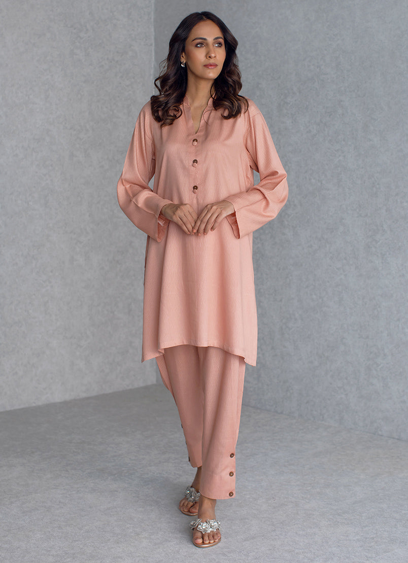 peach-tan-dobby-viscose-co-ord-set