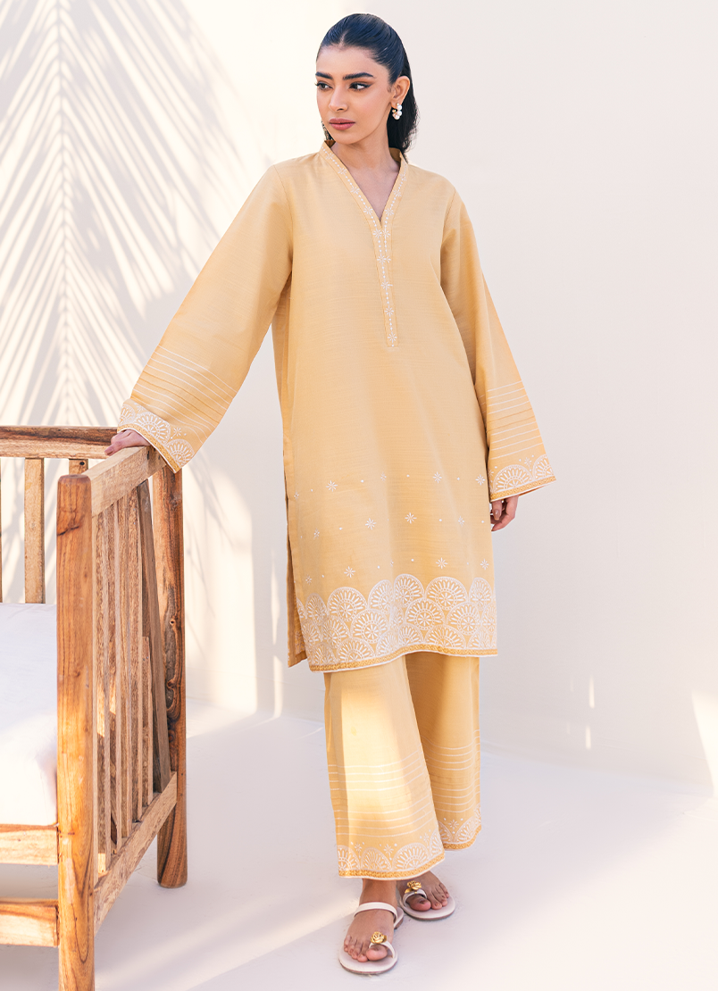 mustard-embroidered-co-ord-set